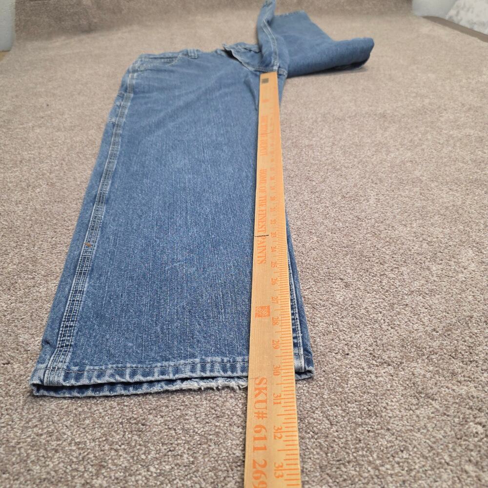 Vintage Y2K 90s Carpenter Workwear Utility Jeans Lee Dungarees sz 33x30 - Picture 4 of 14